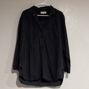 Madewell Charcoal Button-Up Shirt